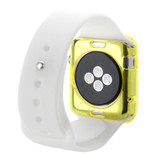 For Apple Watch Series 2, 38-mm Case, Slim TPU Protective Cover, Yellow - iCoverLover Australia