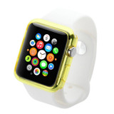 For Apple Watch Series 3, 38-mm Case, Slim TPU Protective Cover, Yellow - iCoverLover Australia