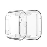 For Apple Watch SE, 40-mm Case, Full Coverage Plating TPU Cover,Silver - iCoverLover Australia
