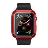 For Apple Watch SE, 40-mm Case, Full Coverage Plating TPU Cover,Red - iCoverLover Australia