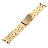 For Apple Watch Series 3, 38-mm Case, Butterfly Stainless Steel Watch Band, Gold | iCoverLover.com.au