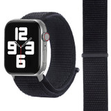 For Apple Watch Series 9, 41-mm Case, Simple Nylon Sports Watch Strap, Touch Fastener , Black | iCoverLover.com.au