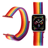 For Apple Watch Series 9, 41-mm Case, Simple Nylon Sports Watch Strap, Touch Fastener, Colour | iCoverLover.com.au