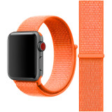 For Apple Watch Series 4, 40-mm Case, Simple Nylon Sports Watch Strap, Touch Fastener, Orange | iCoverLover.com.au