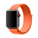 For Apple Watch Series 4, 40-mm Case, Simple Nylon Sports Watch Strap, Touch Fastener, Orange | iCoverLover.com.au