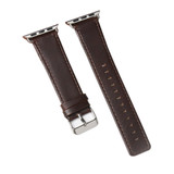 For Apple Watch Series 1, 38-mm Case, Genuine Leather Strap, Brown | iCoverLover.com.au