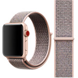 For Apple Watch Series 1, 38-mm Case, Simple Nylon Sports Watch Strap, Touch Fastener, Pink | iCoverLover.com.au