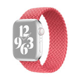 For Apple Watch Series 9, 45-mm Case, Nylon Woven Watchband Size Large, Pink | iCoverLover.com.au