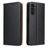 Samsung Galaxy S23 FE Case - Black Leather Wallet & Flip Cover