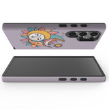 Sleeping Moon Protective Cover for Galaxy S24 Ultra, S24+ Plus, S24 | Lunar Calm