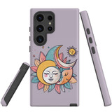 Sleeping Moon Protective Cover for Galaxy S24 Ultra, S24+ Plus, S24 | Lunar Calm