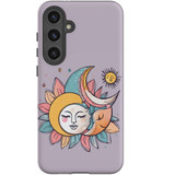 Sleeping Moon Tough Protective Cover for Galaxy S24 | Dreamy Defense