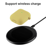 For AirPods 2nd Gen Case, Silicone Protective Cover, Snap Hook & Ear Clips, Yellow | iCoverLover Australia