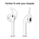 For AirPods 2nd Gen Case, Silicone Protective Cover, Snap Hook & Ear Clips, Yellow | iCoverLover Australia