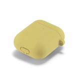 For AirPods 2nd Gen Case, Silicone Protective Cover, Snap Hook & Ear Clips, Yellow | iCoverLover Australia