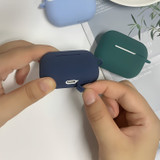 For AirPods Pro 1st Gen Case, Protective Silicone Cover, Snap Hook, Dark Green | iCoverLover Australia