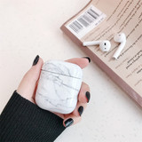 For AirPods 2nd Gen Case, Marble Pattern Protective Cover, White | iCoverLover Australia