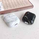 For AirPods 2nd Gen Case, Marble Pattern Protective Cover, White | iCoverLover Australia