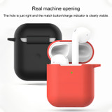 For AirPods 1st Gen Case, Silicone Protective Cover, Snap Hook, Black | iCoverLover Australia