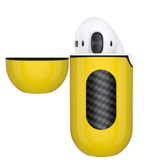 For AirPods 1st Gen Case, Armor Cover, Snap Hook & Ear Clips, Yellow | iCoverLover Australia