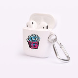 For AirPods 1st Gen, Protective TPU Box, Snap Hook, Drawn Muffin | iCoverLover Australia