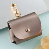 For AirPods Pro 1st Gen Case, Protective PU Leather Cover, Snap Hook, Champagne Gold | iCoverLover Australia