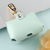 For AirPods Pro 2nd Gen Case, Protective PU Leather Cover, Snap Hook, Green | iCoverLover Australia