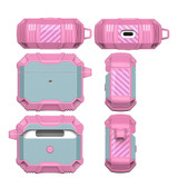 For AirPods 3 Case, Rugged TPU & PC Shock-proof Cover, Hook, Navy Blue & Black | iCoverLover Australia