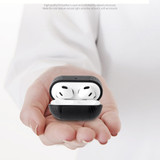 For AirPods 3 Case, PU Leather Snakeskin Texture, Protective Cover, Black | iCoverLover AU