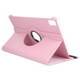 For iPad Pro 11-inch (M4) Case, Rotatable Folio PU Leather Lychee Cover, Stand, Pink | iCoverLover.com.au
