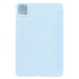For iPad Pro 11-inch (M4) Case, 3-Fold Folio PU Leather Cover,Sky Blue | iCoverLover.com.au