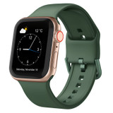 For Apple Watch SE (2nd Gen), 44-mm Case, Pin Buckle Silicone Watch Strap, Clover | iCoverLover.com.au