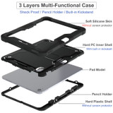 For iPad Air 11-inch (M2) Case, Protective Armour Cover with Stand, Black | iCoverLover.com.au