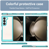 For Samsung Galaxy Z Fold6 5G Case, Colourful Series Shielding Back Cover, Transparent Blue | iCoverLover.com.au