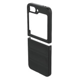 For Samsung Galaxy Z Flip6 Case - Wavy Shield, Durable TPU + Flannel Protective Cover, Black | iCoverLover.com.au