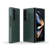 For Samsung Galaxy Z Fold6 Case - Wavy Shield, Durable TPU + Flannel Protective Cover, Dark Green | iCoverLover.com.au