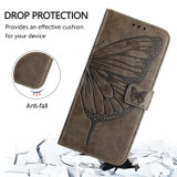 For Samsung Galaxy Z Fold6 Case, Butterfly Embossed Folio PU Leather Wallet Cover, Grey | iCoverLover.com.au