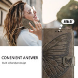 For Samsung Galaxy Z Fold6 Case, Butterfly Embossed Folio PU Leather Wallet Cover, Grey | iCoverLover.com.au