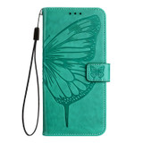 For Samsung Galaxy Z Fold6 Case, Butterfly Embossed Folio PU Leather Wallet Cover, Green | iCoverLover.com.au