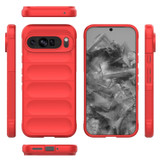 For Google Pixel 9 Pro XL 5G Case, Wavy Shield, Durable TPU Flannel Protective Cover, Red | iCoverLover.com.au