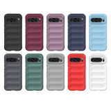 For Google Pixel 9 5G Case, Wavy Shield, Durable TPU Flannel Protective Cover, Black | iCoverLover.com.au