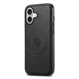 For iPhone 16 Case, Smooth Textured PU Leather Compatible with MagSafe Cover, Black | iCoverLover.com.au