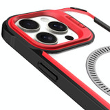 For iPhone 16 Pro Case, Clear Acrylic with Lens Holder, Compatible with MagSafe Cover, Red | iCoverLover.com.au