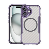 For iPhone 16 Pro Max, iPhone 16 Pro, iPhone 16 Plus or iPhone 16 Case, Carbon Textured MagSafe Compatible Cover,Purple | iCoverLover.com.au