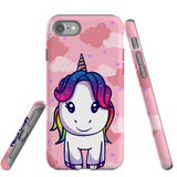 For iPhone SE 5G (2022)/SE (2020)/8/7 Case Tough Protective Cover, Unicorn
