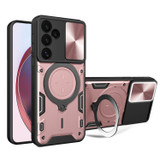 For Samsung Galaxy S24 FE 5G Case - Sliding Camshield, Magnetic Holder, Protective TPU + PC Cover, Pink | iCoverLover.com.au