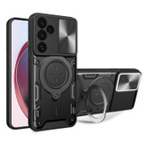 For Samsung Galaxy S24 FE 5G Case - Sliding Camshield, Magnetic Holder, Protective TPU + PC Cover, Black | iCoverLover.com.au