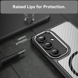 For Samsung Galaxy S24 FE 5G Case, Carbon Textured MagSafe Compatible Cover, Black | iCoverLover.com.au