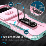 For Google Pixel 9 Pro XL Sliding Camshield Holder Phone Case, Pink + Grey Green | iCoverLover.com.au