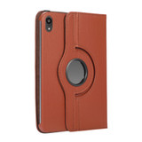 For iPad mini 7 Case,360 Degree Rotation Lychee Texture Flip PU Leather Case, Holder, Brown | iPad mini Cases | iCoverLover.com.au